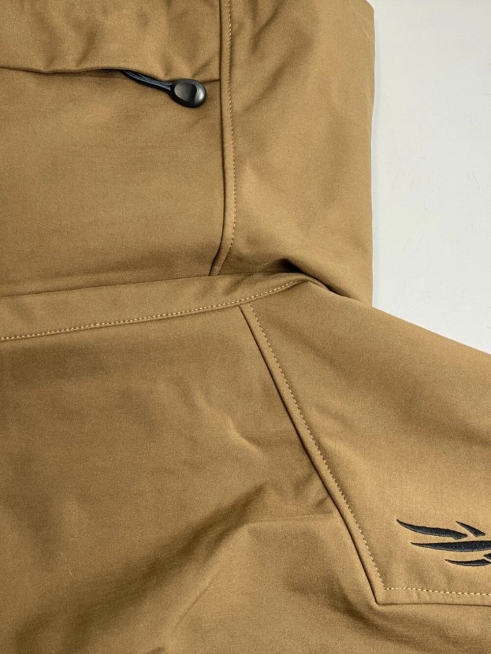NEW SITKA Mens Coat Mud Brown Size XXL Jetstream Hooded Wind Resistant Jacket - Picture 3 of 14